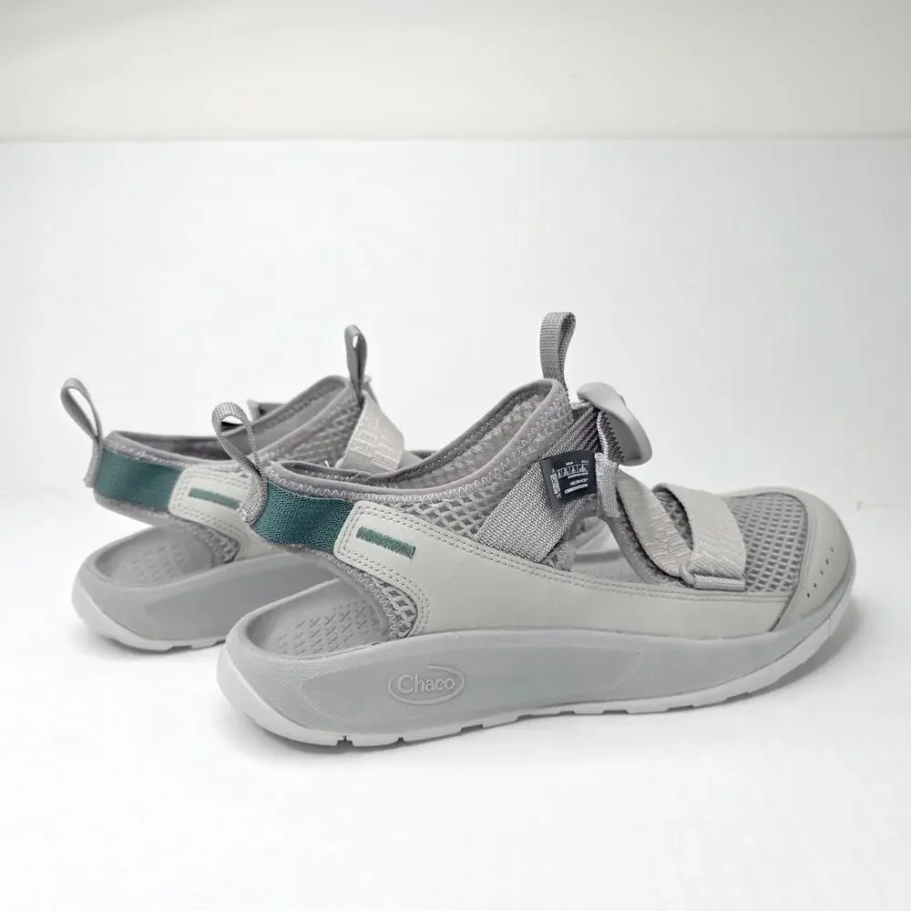 Chaco Odyssey Men 9 Gray Closed Toe Mesh Water Shoe Hiking Sandal Gorpcore Sport